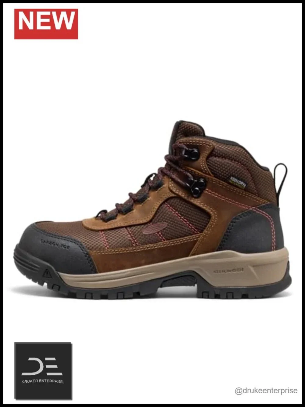 Waterproof Leather Work Boots, Carbon Toe, Lace-Up, EH Rated, Women's